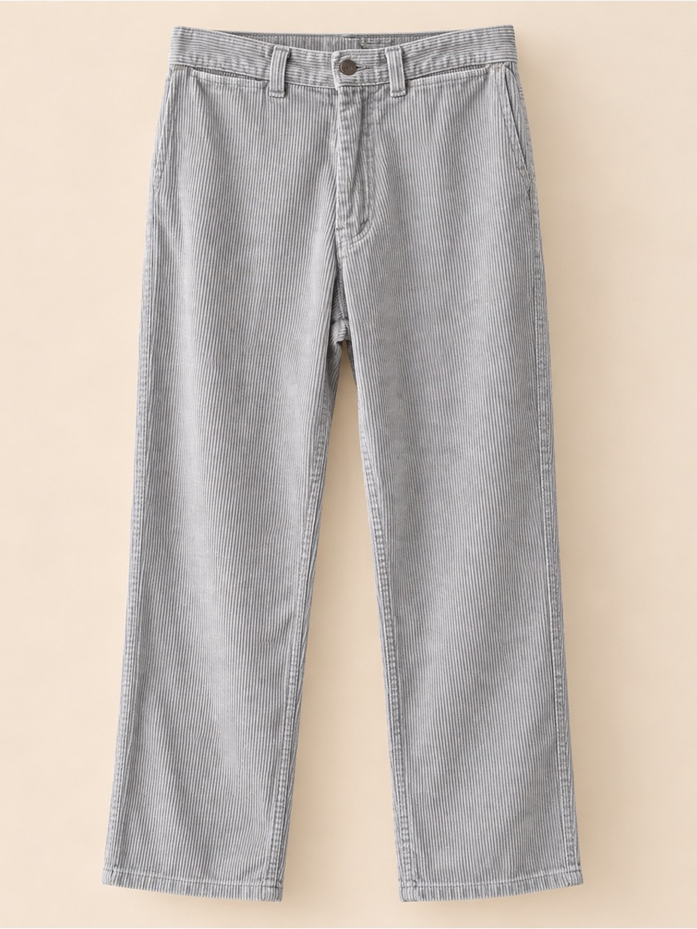 90s Vintage High Rise Grey Corduroy 28”